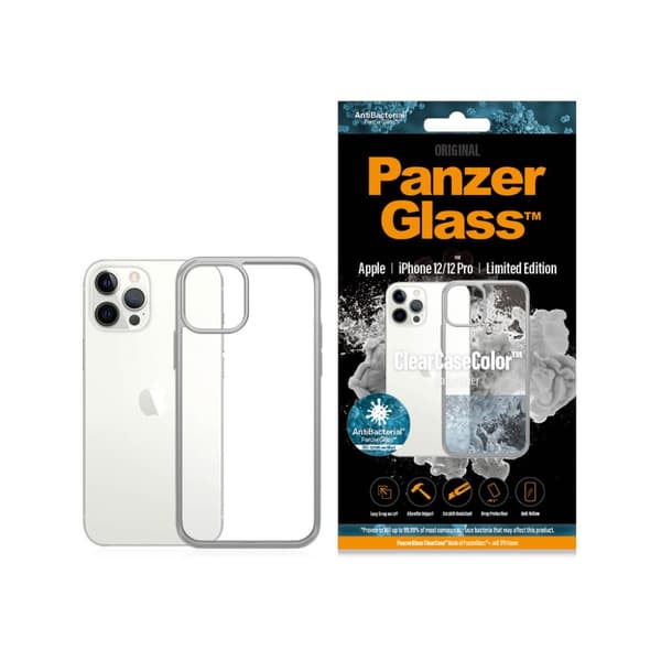 Panzerglass ClearCaseColor for Apple iPhone 12/12 Pro - Limited Edition - Satin Silver