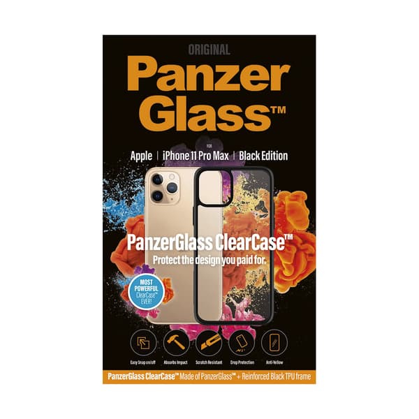 Panzerglass ClearCase for Apple iPhone 11 Pro Max - Black Edition