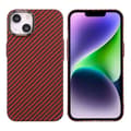 Miniatyrbild 1 av 6: iPhone 15 Mobilskal i Kolfiber - Röd