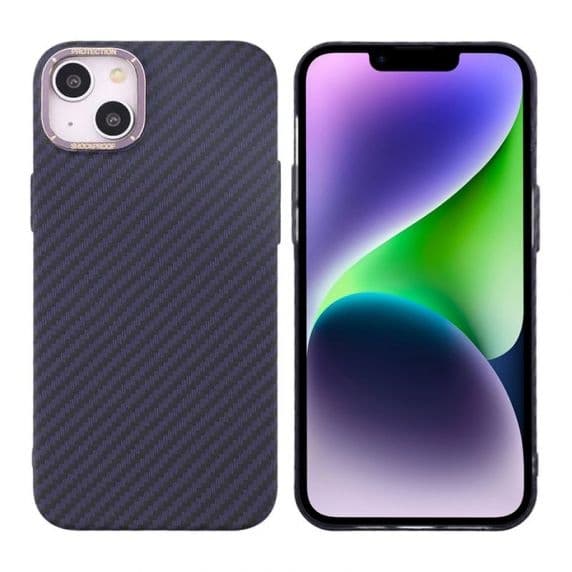 iPhone 15 Mobilskal i Kolfiber - Lila