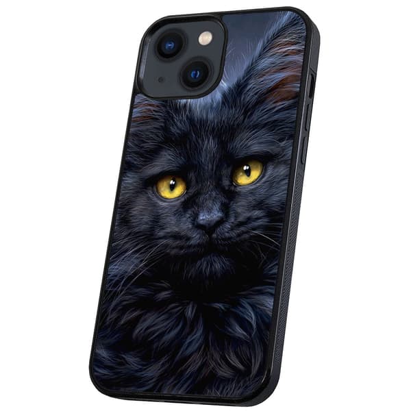 iPhone 14/15 Plus - Cover/Mobilcover Sort Kat