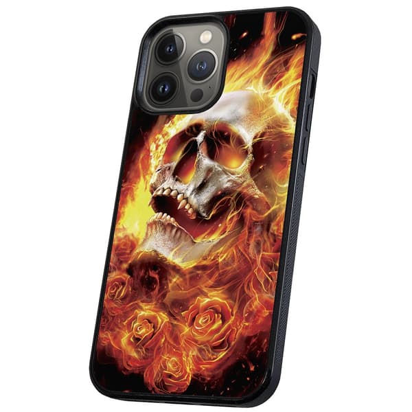 iPhone 14 Pro Max - Kuoret/Suojakuori Burning Skull