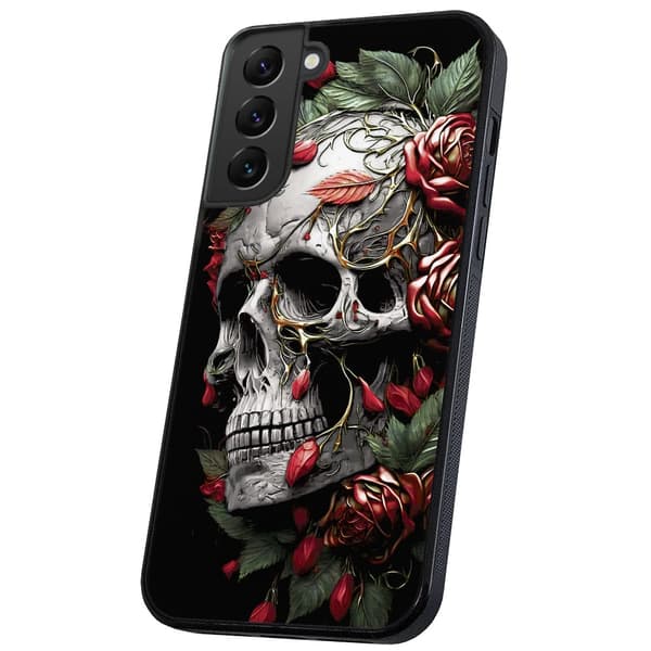 Samsung Galaxy S21 Plus - Skal/Mobilskal Skull Roses
