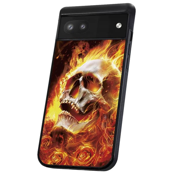 Google Pixel 6 - Deksel/Mobildeksel Burning Skull