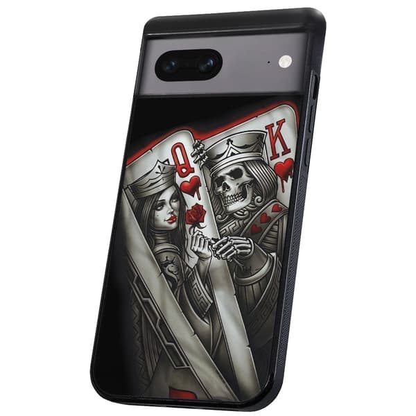 Google Pixel 7 - Cover/Mobilcover King Queen Kortspil