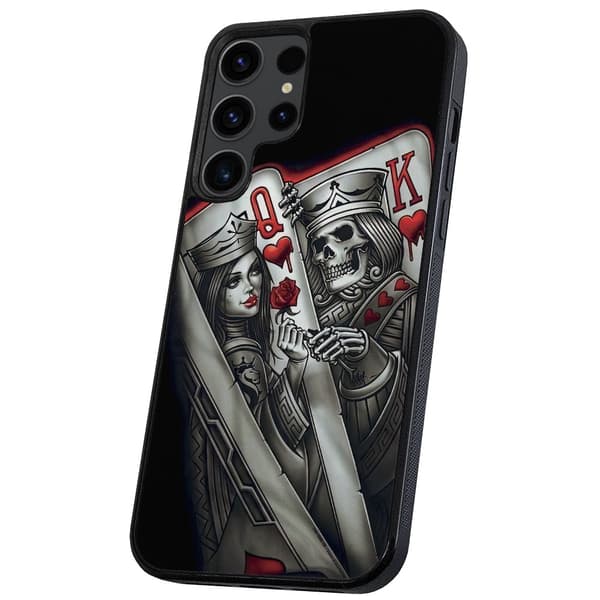Samsung Galaxy S23 Ultra - Kuoret/Suojakuori King Queen Korttipakka