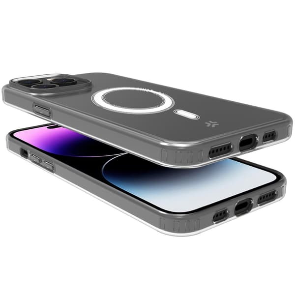 Gelskinmag Magnetic TPU deksel iPhone 15 Pro Max Gjennomsiktig