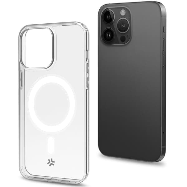 Gelskinmag Magnetic TPU deksel iPhone 15 Pro Max Gjennomsiktig