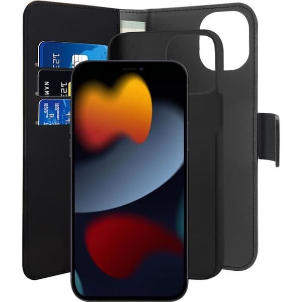 Coque - Puro - iPhone 13 mini - Magnetisk 2 i 1 - Svart - Hård