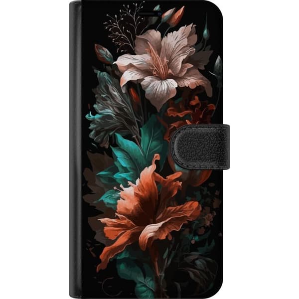 Apple iPhone 15 Lompakkokotelo Kukat