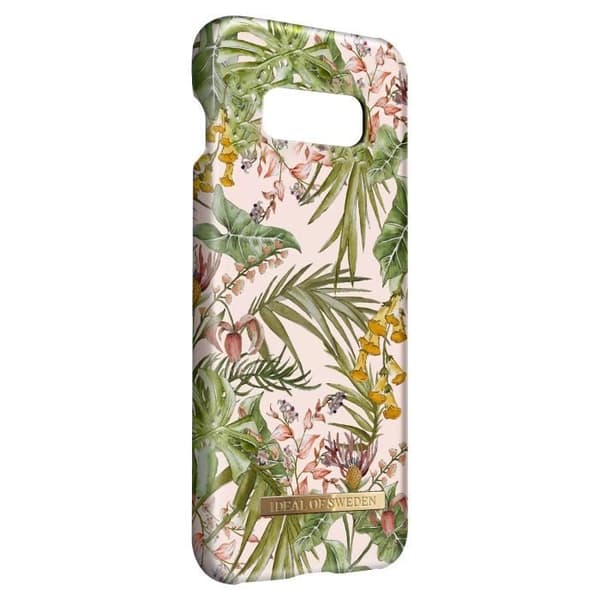 Coque - IDEAL OF SWEDEN - Samsung Galaxy S10e - Rosa - Hård - Blommig - Qi trådlös laddning