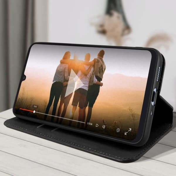 Samsung Galaxy A33 5G Fodral - AVIZAR - Flip Wallet Video Support - Svart