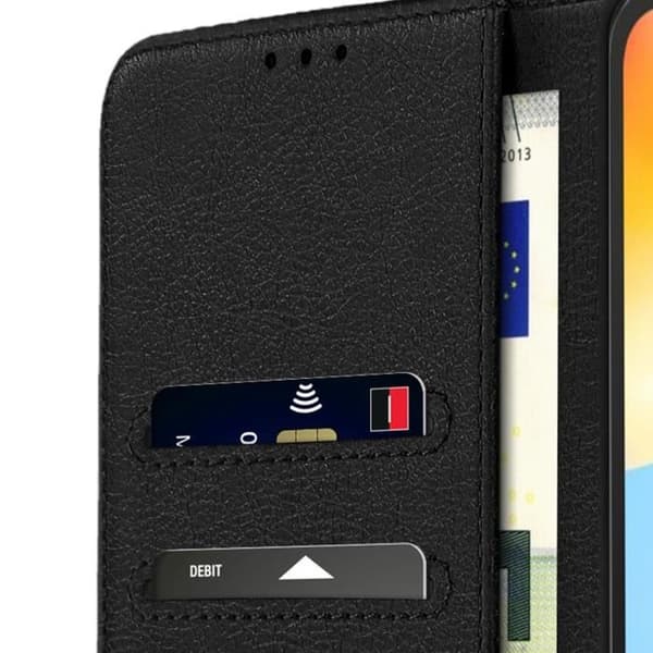 Xiaomi Redmi 10C Fodral - AVIZAR - Flip Wallet Video Support - Svart