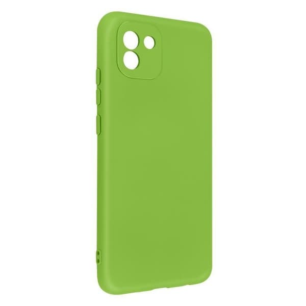AVIZAR Skyddsfodral för Samsung Galaxy A03 - Halvstyv silikon - Soft-touch finish - Grön