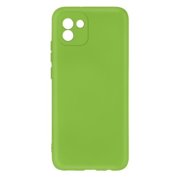 AVIZAR Skyddsfodral för Samsung Galaxy A03 - Halvstyv silikon - Soft-touch finish - Grön