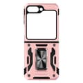 Miniatyrbild 2 av 3: Fodral till Samsung Galaxy Z Flip 5 - AVIZAR - ArmoRing Bump series - Bi-material - Roséguld - Metallring