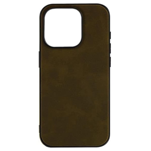 iPhone 15 Pro skyddsfodral - AVIZAR - Vintage lädereffekt - Hybrid - Fäste för handledsrem