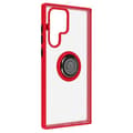 Miniatyrbild 2 av 4: Samsung Galaxy S22 Ultra Fodral Bi-material Metal Ring Video Support röd