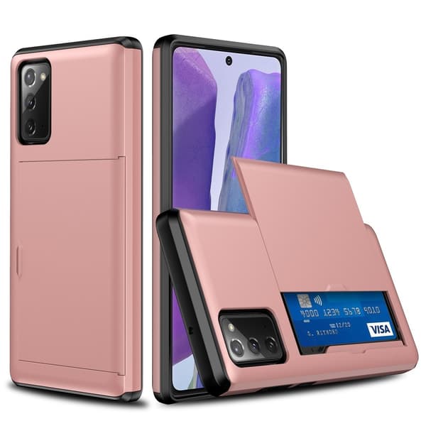 Skal med Korthållare till Samsung Galaxy S20 FE - Rosa