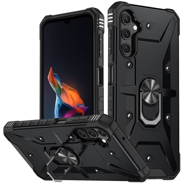 Stöttåligt Samsung Galaxy A14 5G skal med en ring - Svart