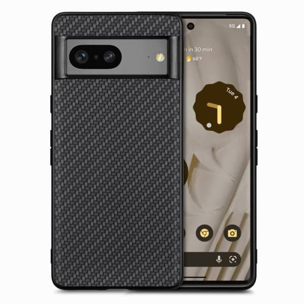 Texturerat Google Pixel 7A 5G skal - Svart
