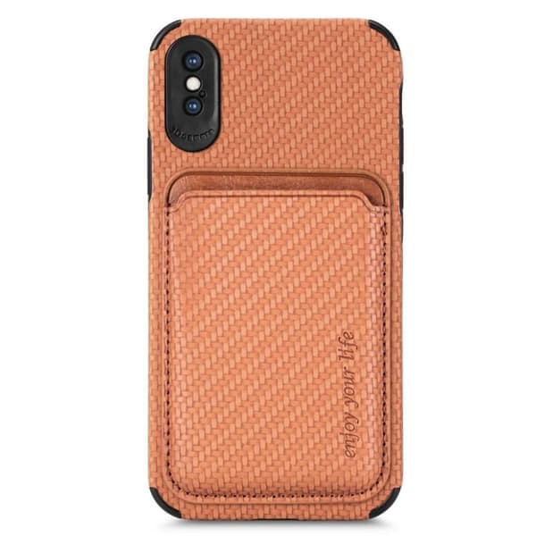 IPhone X/XS skal med en magnethållare - Brunt