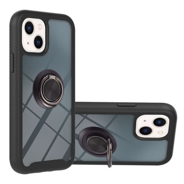 YB PC iPhone 15 Plus skal med en ring - Svart
