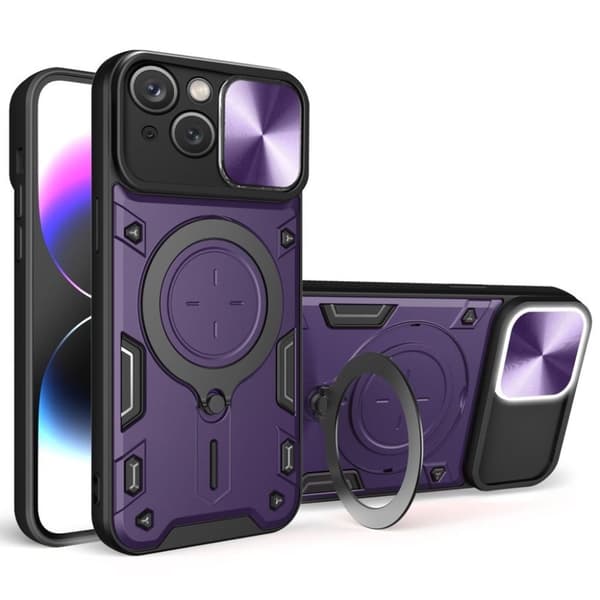 Roterbart iPhone 15 skal - Lila