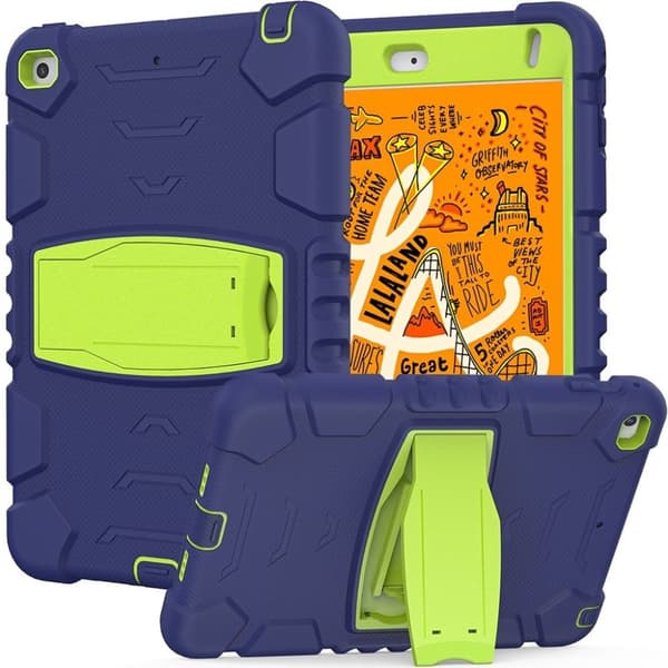 iPad mini 4/5 Stötsäkert hybridskal - Blå/Grön