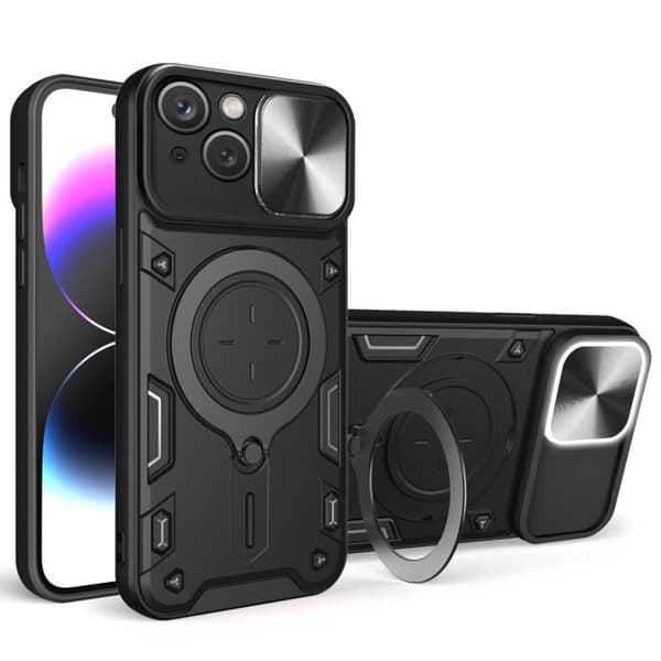 Roterbart iPhone 15 skal - Svart