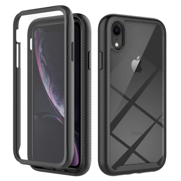 IPhone XR skal med ett skärmskydd - Svart