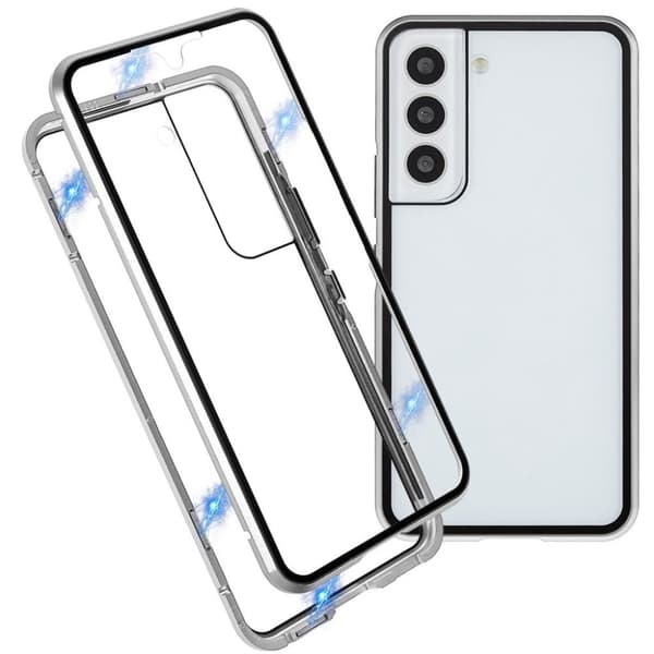 Samsung Galaxy S22+ 5G skal i härdat glas - Silver