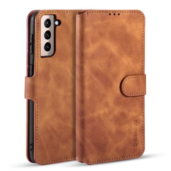 DG.MING Samsung Galaxy S21 4G, 5G fodral - Brun