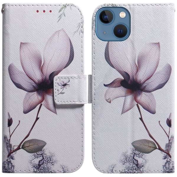 IPhone 15 fodral med en print - Rosa blomma
