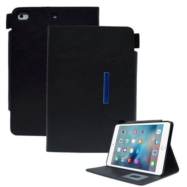 iPad 7.9" 1/2/3/4/5 Plånboksfodral med stativ - Svart