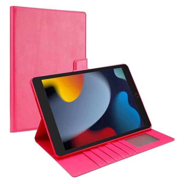 HANMAN iPad 10.2" 2021/2020/2019 fodral med kortfack - Rosa
