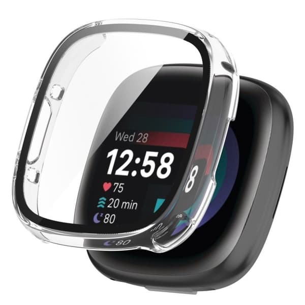 Fitbit Versa 4 / Sense 2 skal i härdat glas - Transparent