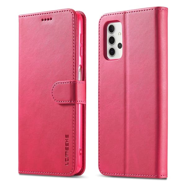 LC.IMEEKE Plånboksfodral för Galaxy A32 5G - Rosa
