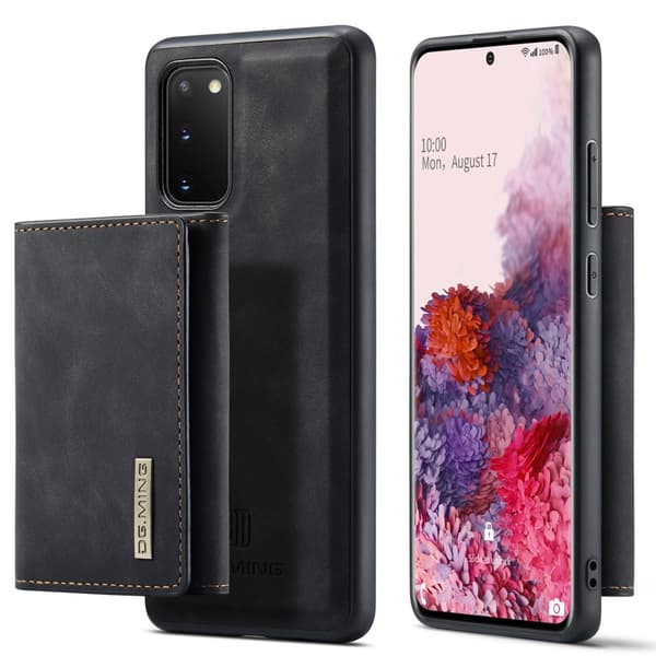 DG.MING M1 Series 2-i-1 Plånboksfodral till Samsung Galaxy S20 - Svart