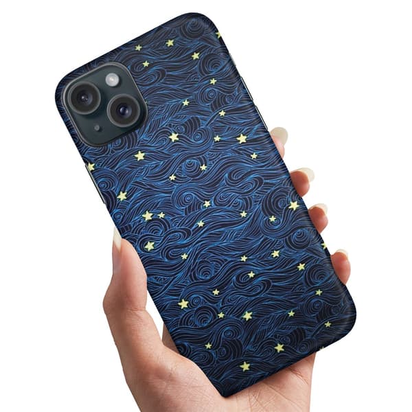 iPhone 15 - Deksel/Mobildeksel Stjernemønster