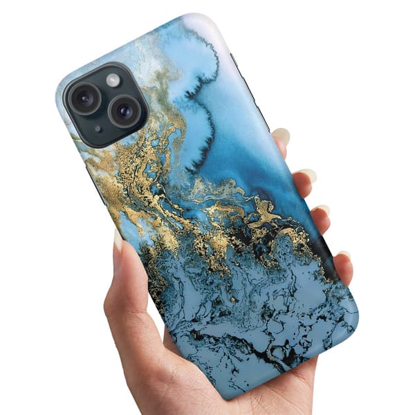 iPhone 15 Plus - Cover/Mobilcover Kunstmønster