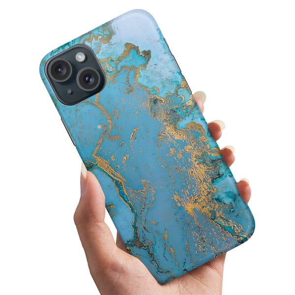 iPhone 15 - Deksel/Mobildeksel Marmor