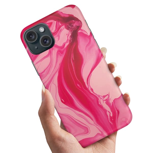 iPhone 15 - Deksel/Mobildeksel Marmor