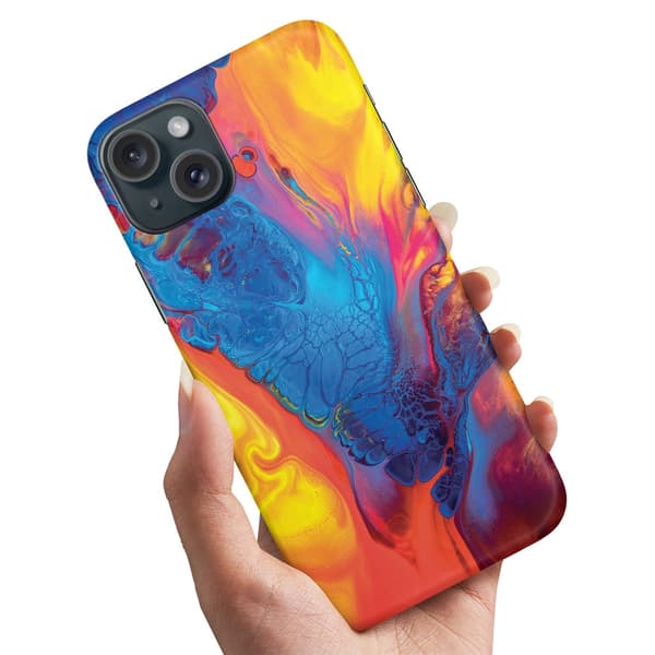 iPhone 15 - Cover/Mobilcover Marmor