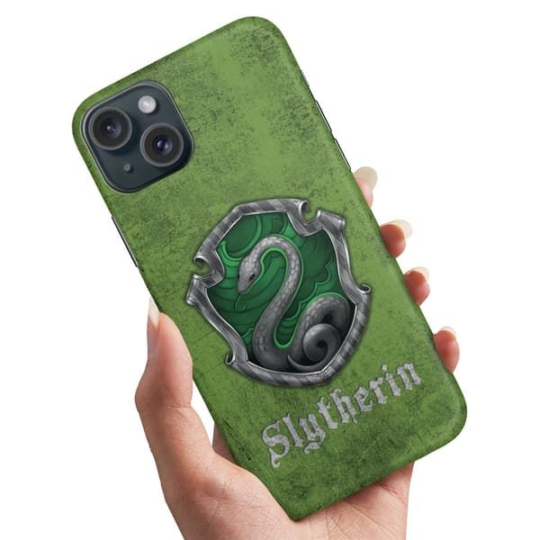 iPhone 15 - Skal/Mobilskal Harry Potter Slytherin