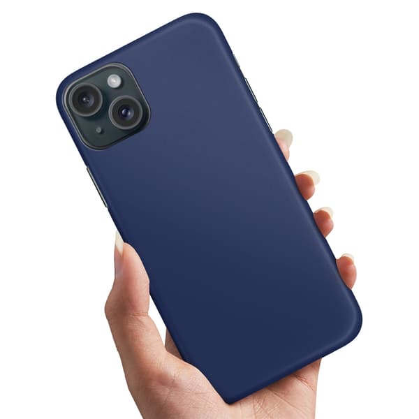 iPhone 15 - Deksel/Mobildeksel Mørkblå