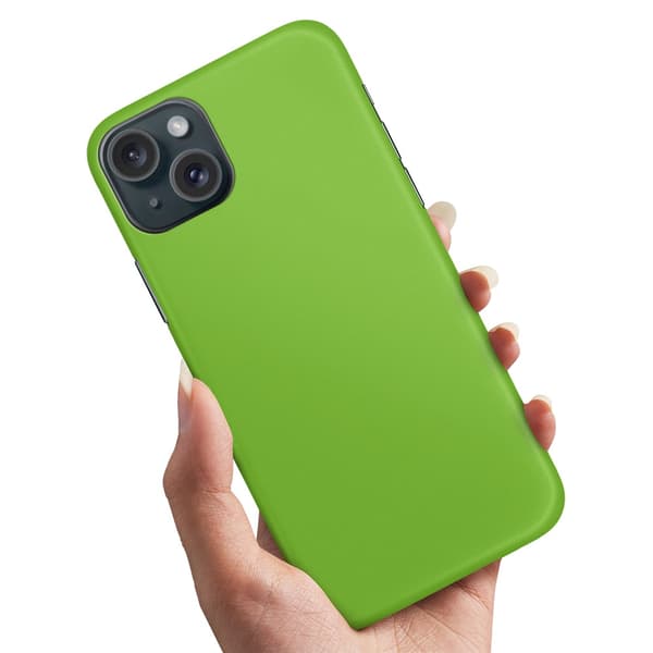 iPhone 15 - Deksel/Mobildeksel Limegrønn