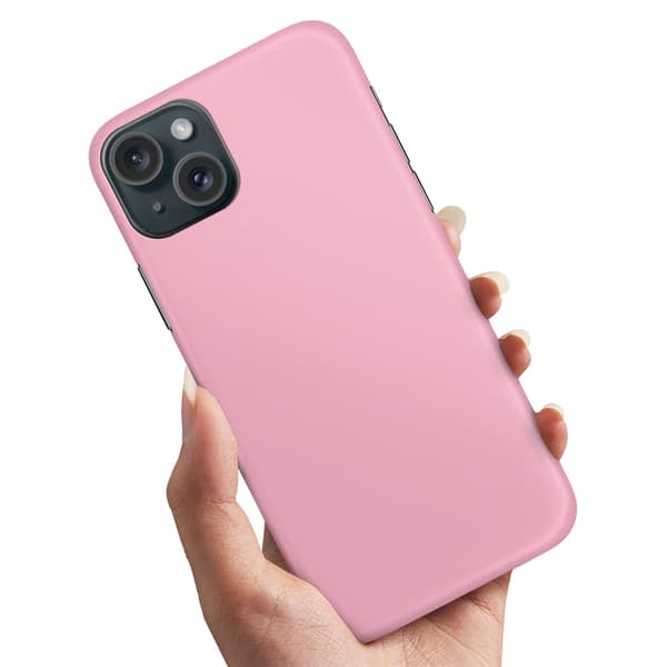 iPhone 15 Plus - Deksel/Mobildeksel Lyserosa