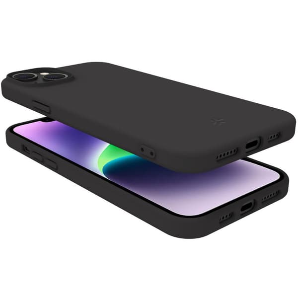 Cromo Soft gummi cover iPhone 15 Plus Sort