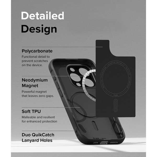 Ringke iPhone 15 Pro Max Kuori Onyx Magnetic Musta